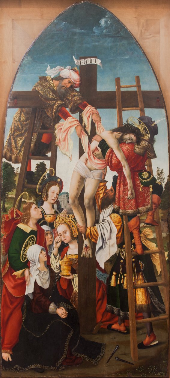 Descida da cruz,1520 (óleo sobre tela) de Dutch School
