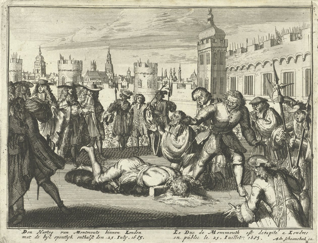 Execução do Duque de Monmouth, 15 de julho de 1685 de Dutch School