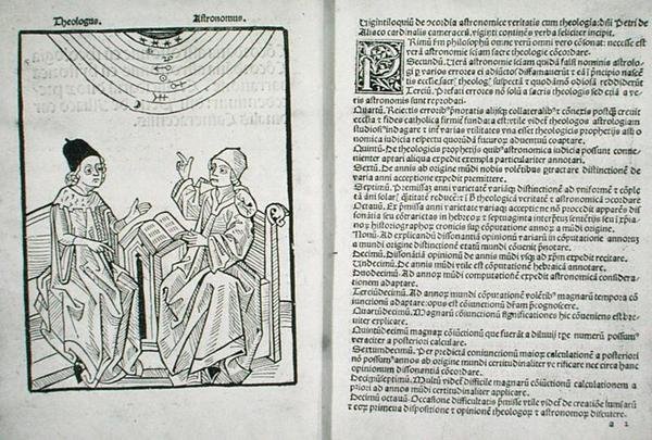 Hunterian Bx.3.41 f.1v-2r Concordantia astronomie cum theologia, de Pierre d