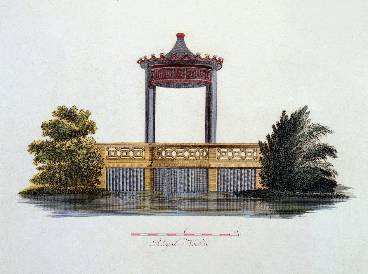 Ilustração da revista de gemas de jardim por G. van Laar, publicada em 1802 de Dutch School