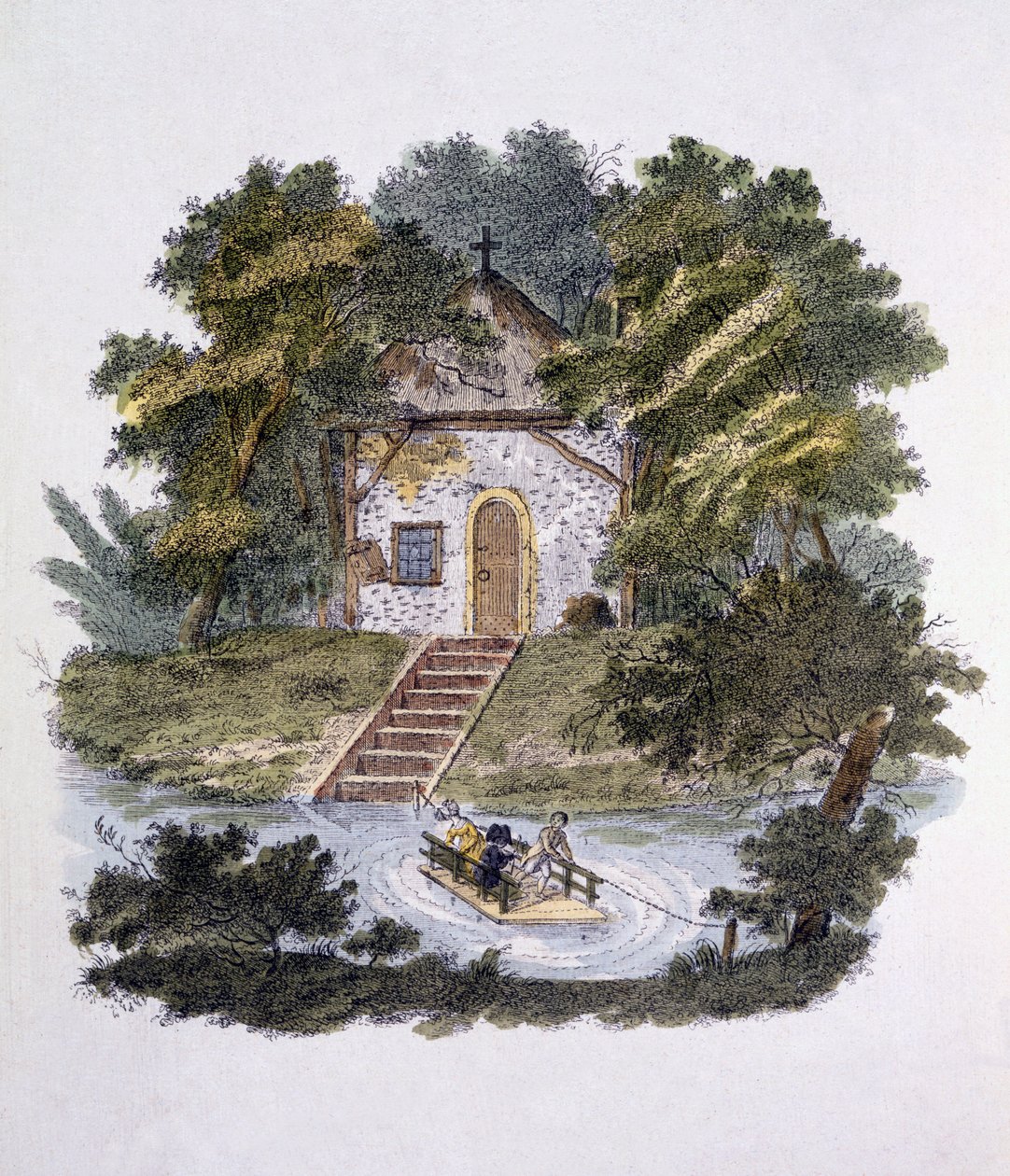 Ilustração da revista de gemas de jardim por G. van Laar, publicada em 1802 de Dutch School