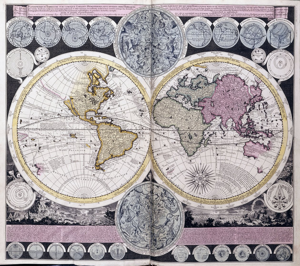Mapa do mundo, c.1717 de Dutch School