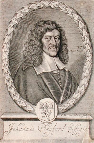Retrato de John Playford (1623-86) gravado por Frederick Hendrick van Hove (c.1628-98) (gravura) de Dutch School
