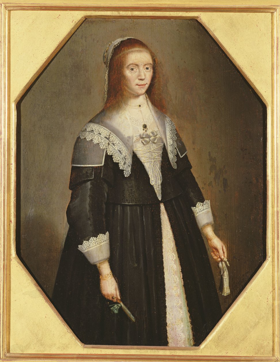 Retrato de uma mulher, c.1640 de Dutch School