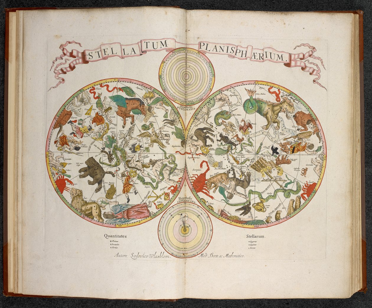 Stellatum Planisphaerium, Um planisfério com signos de Zodíaco de Dutch School