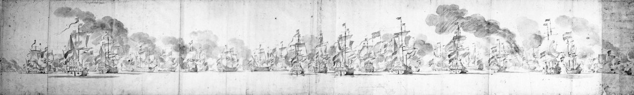 A Batalha de Solebay, 28 de maio de 1672 de Dutch School