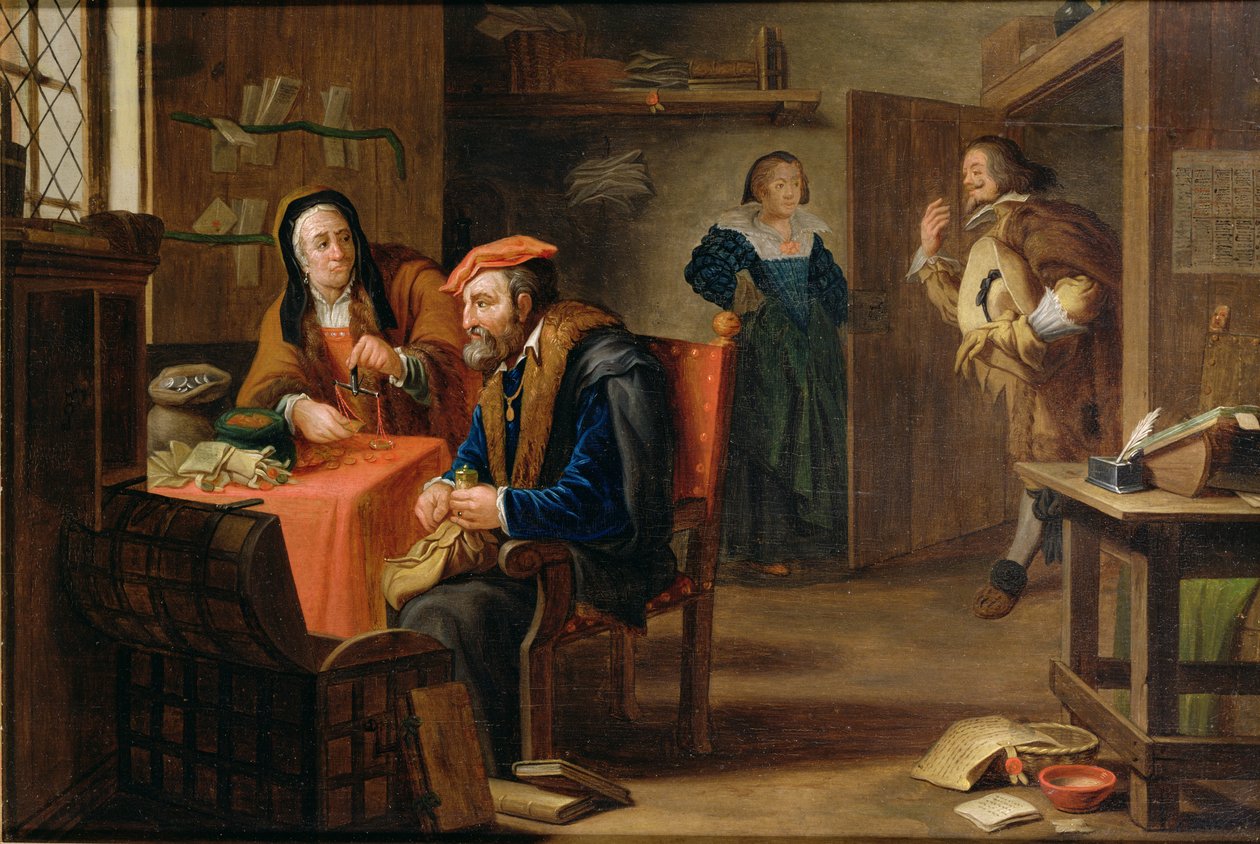 O emprestador de dinheiro de Dutch School