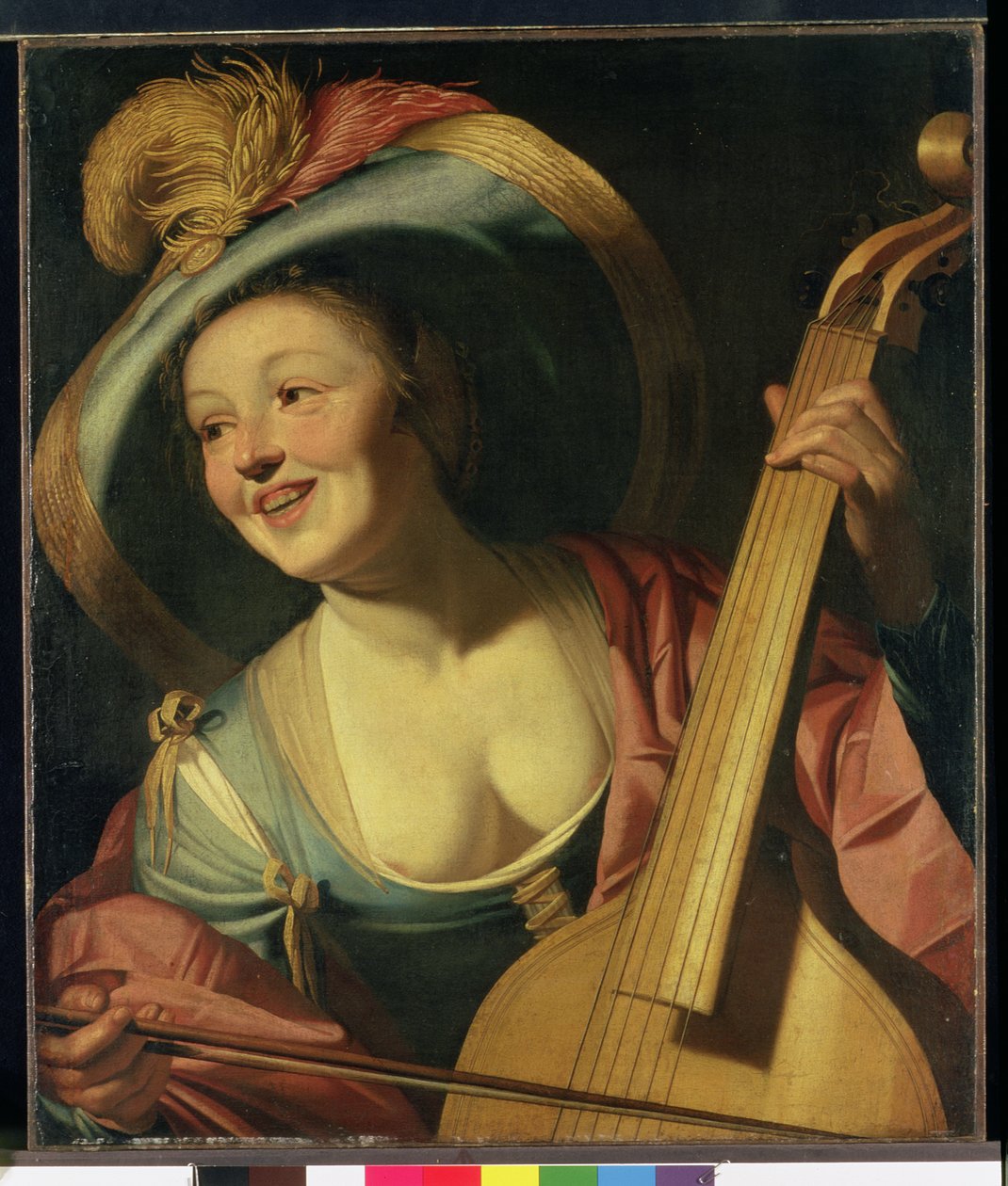 O Viola do Gamba Player de Dutch School