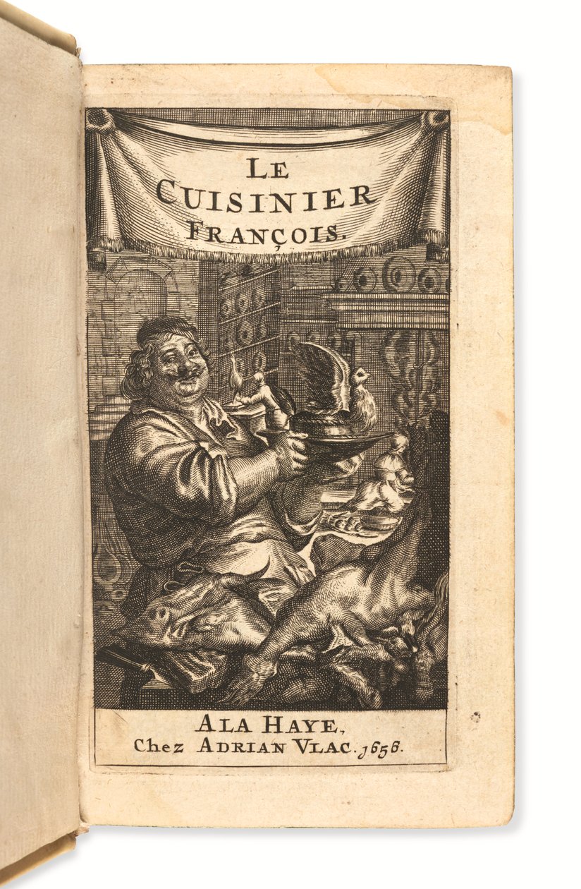 O frontispício de Le Cuisinier françois de Dutch School