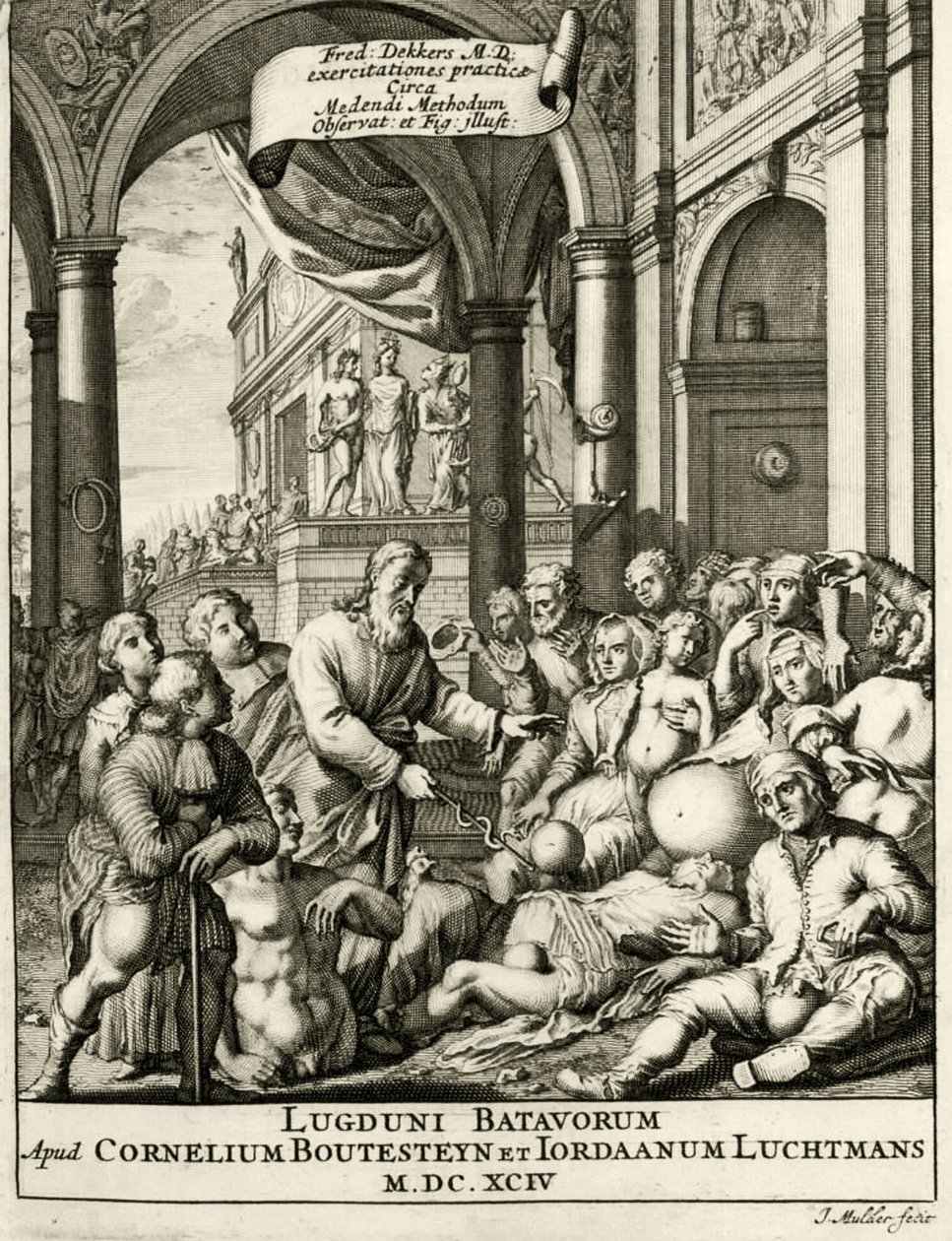 Um índice do método de cura prática por Frederic Dekkers, 1694 de Dutch School