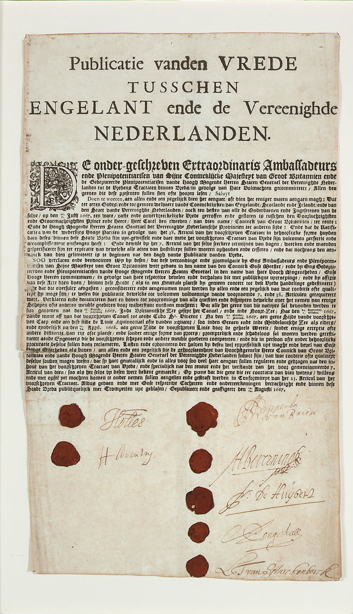 Tratado de Breda de Dutch School