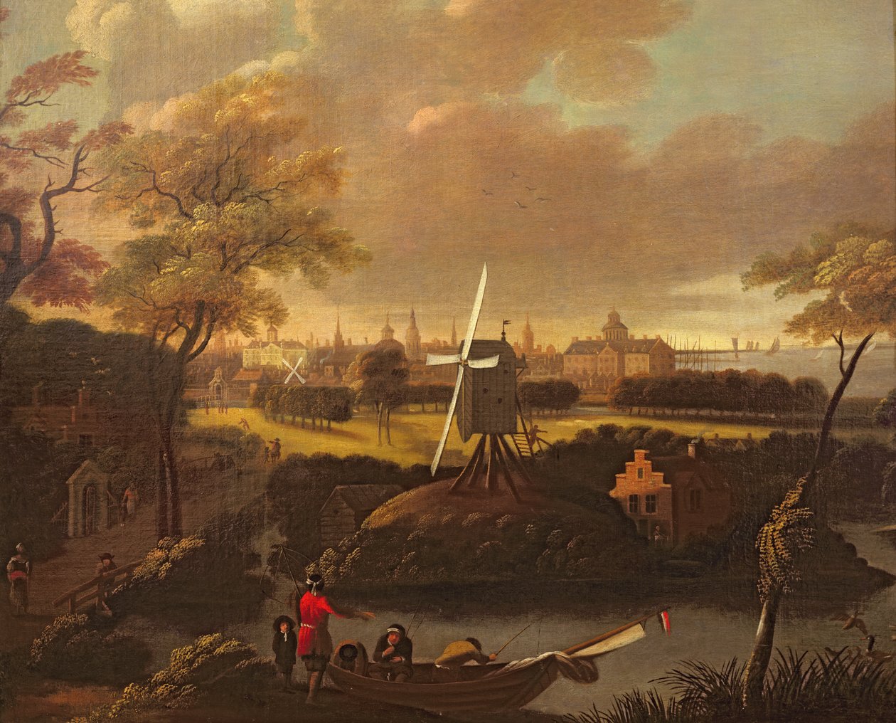 Vista, de, nova iorque de Dutch School
