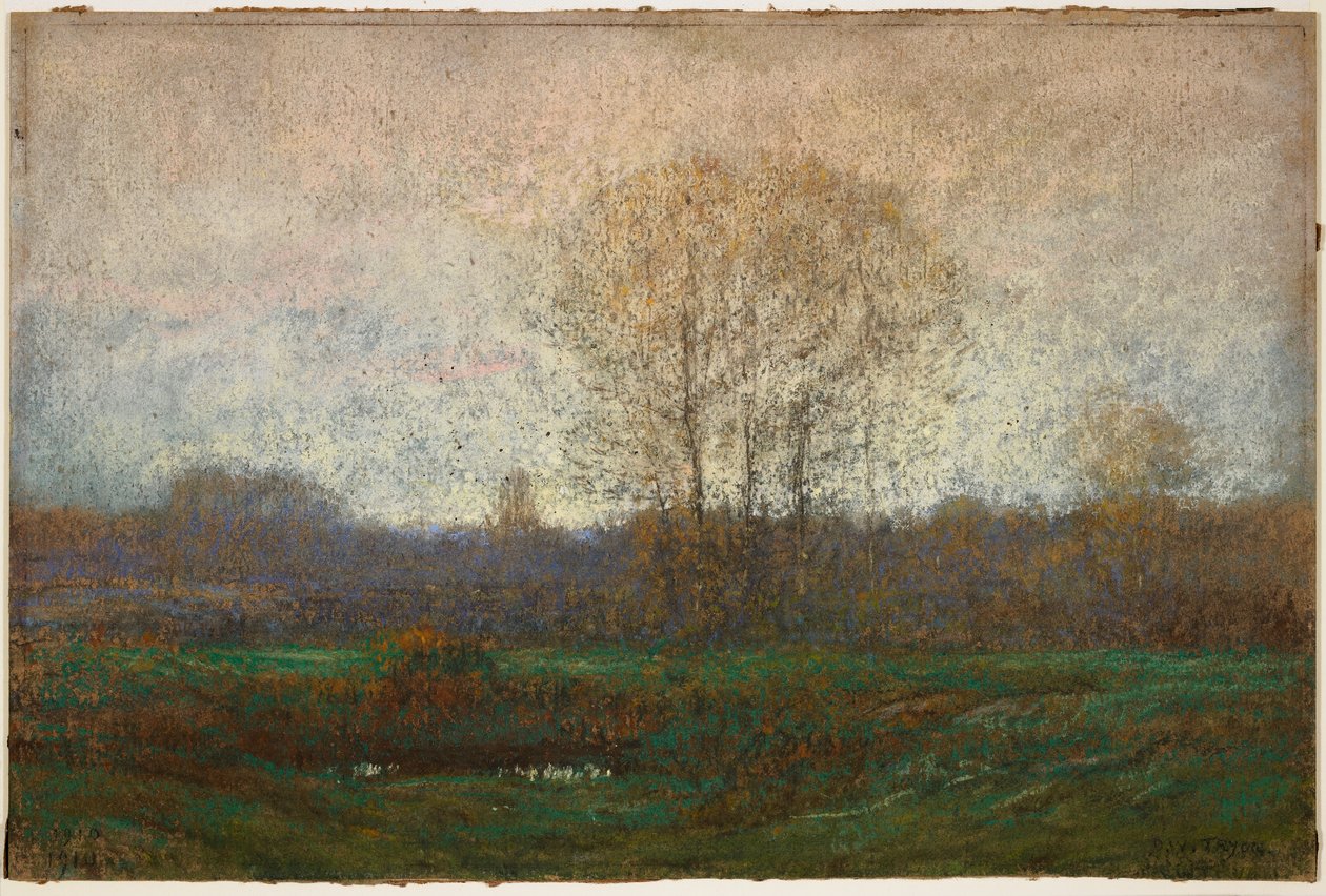 Paisagem, 1910 (pastel) de Dwight William Tryon