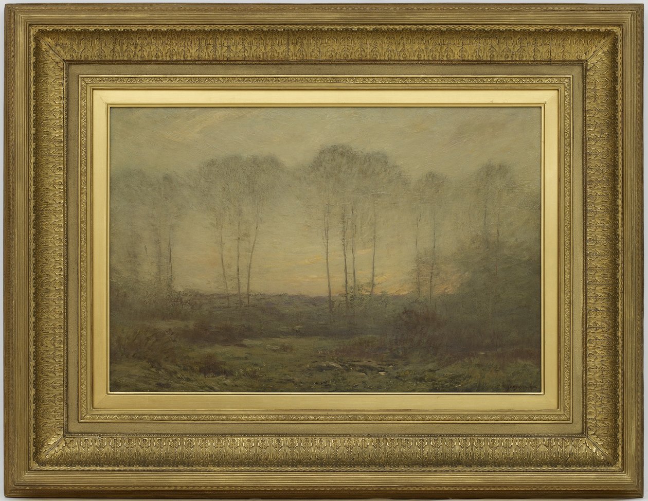 Manhã, 1906 (óleo no painel de madeira) de Dwight William Tryon