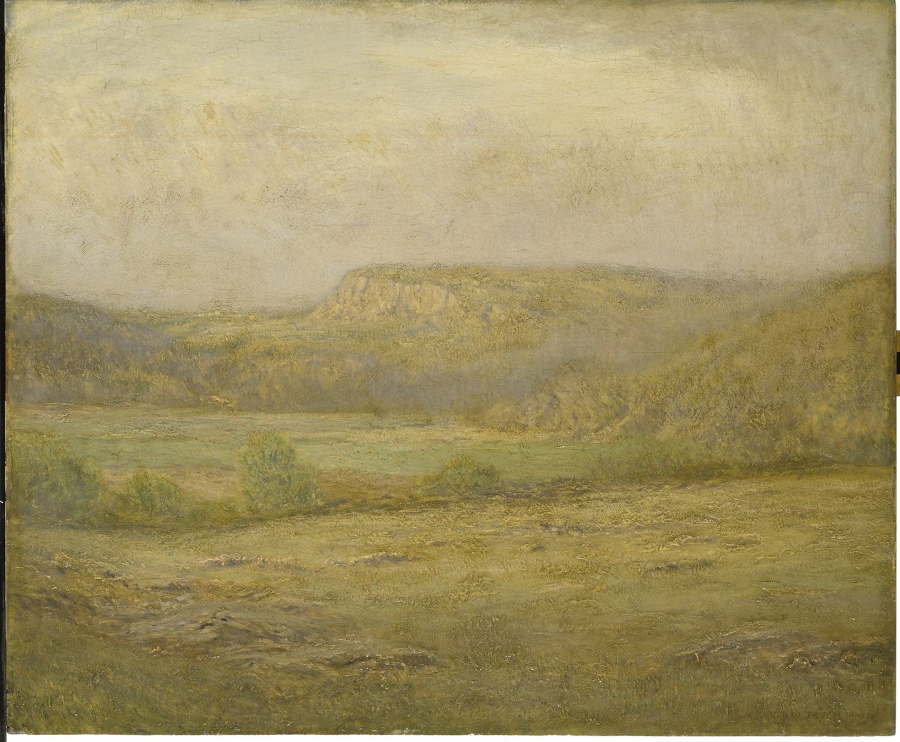 New England Hills, 1901 (óleo sobre painel de madeira) de Dwight William Tryon