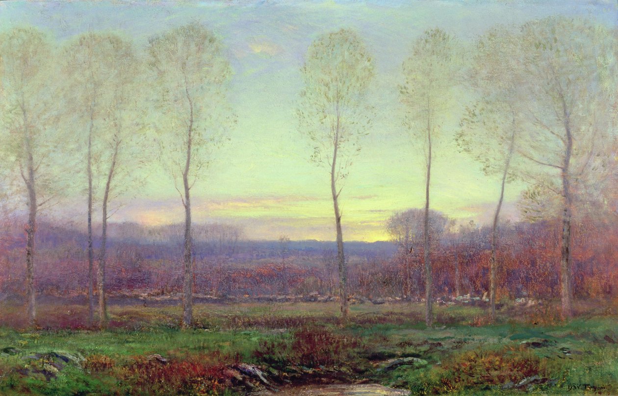 Crepúsculo de Outubro de Dwight William Tryon