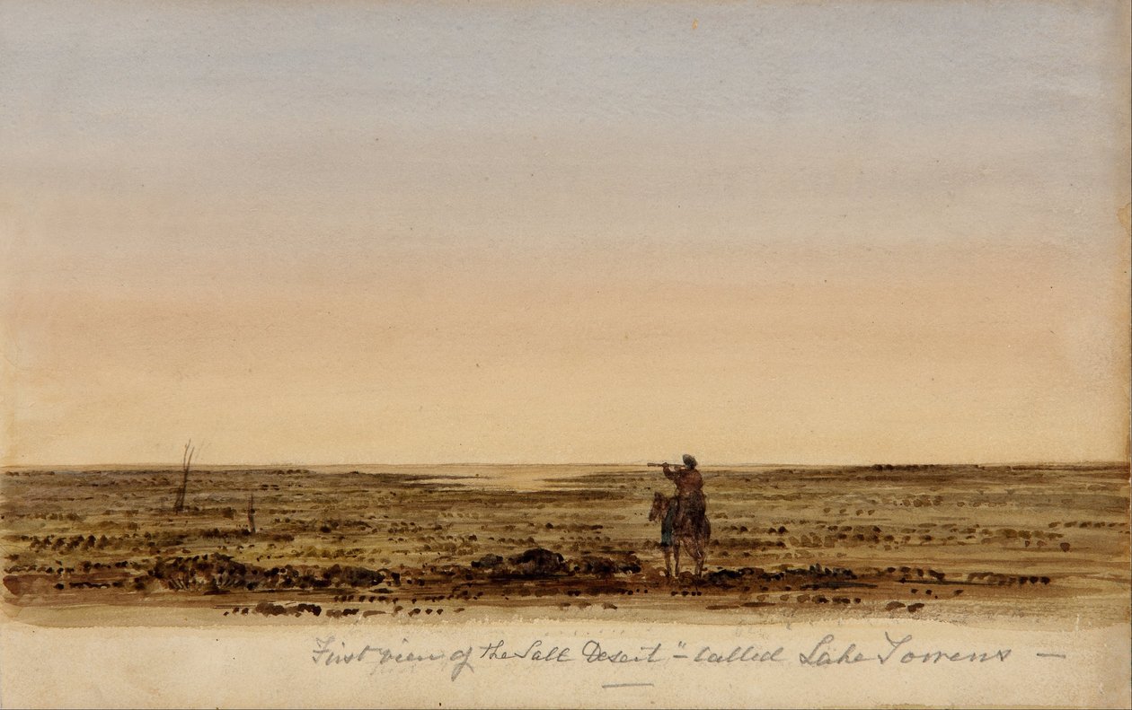 Primeira vista do deserto de sal de E. C. Frome