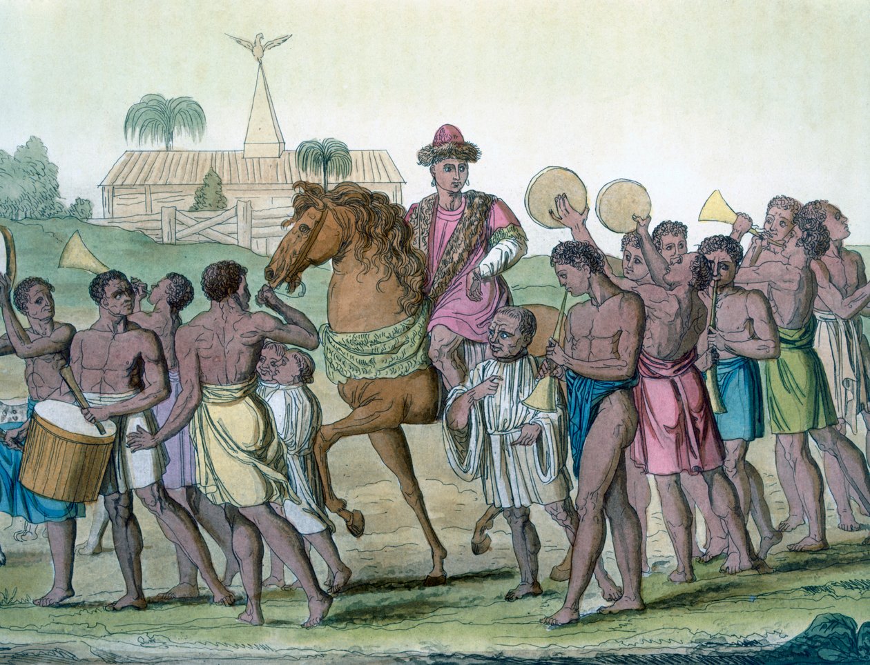 Líder a cavalo, 1812-13 de E. Karnejeff