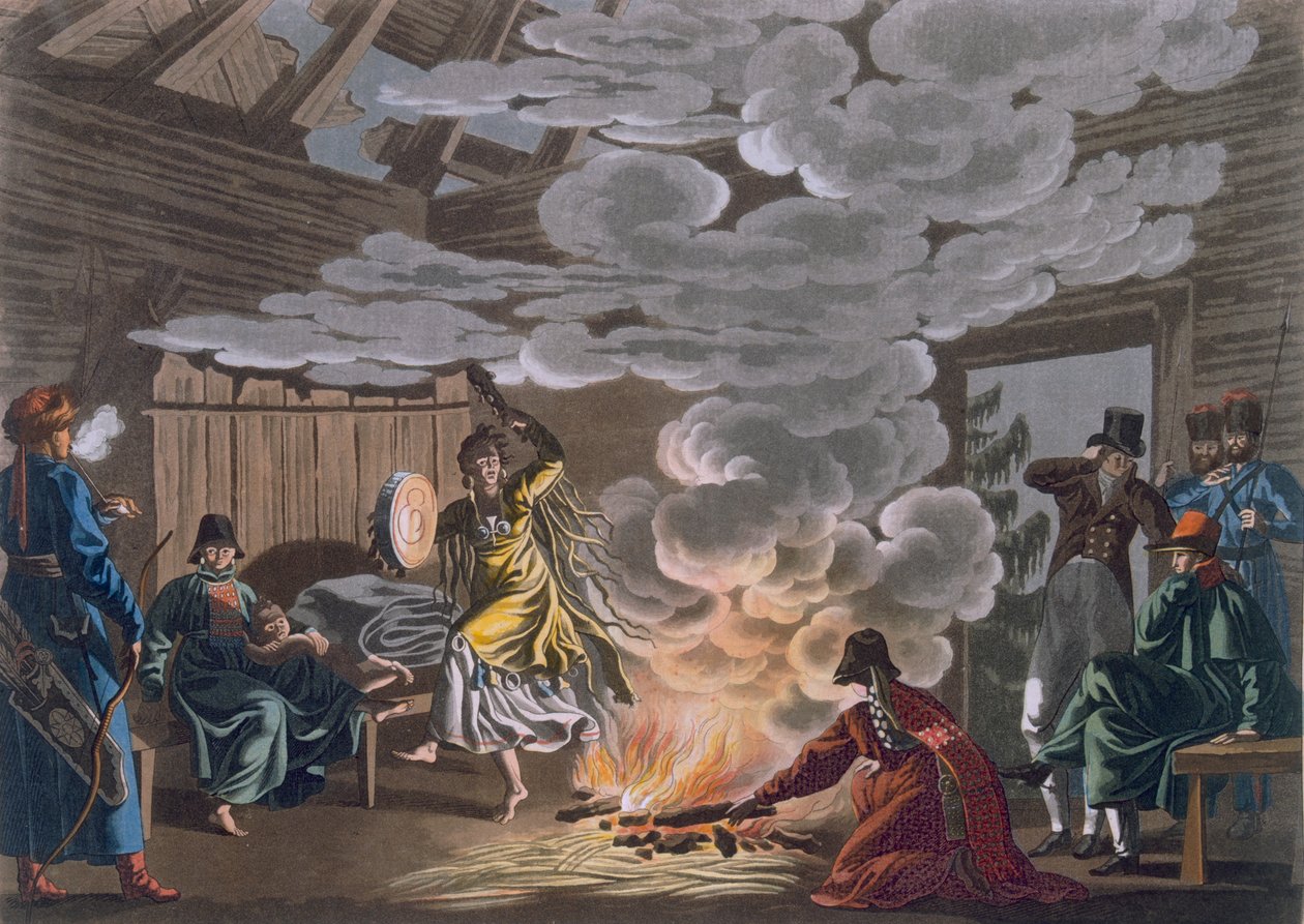 Xamã dos Tártaros Theliot, 1812-13 de E. Karnejeff