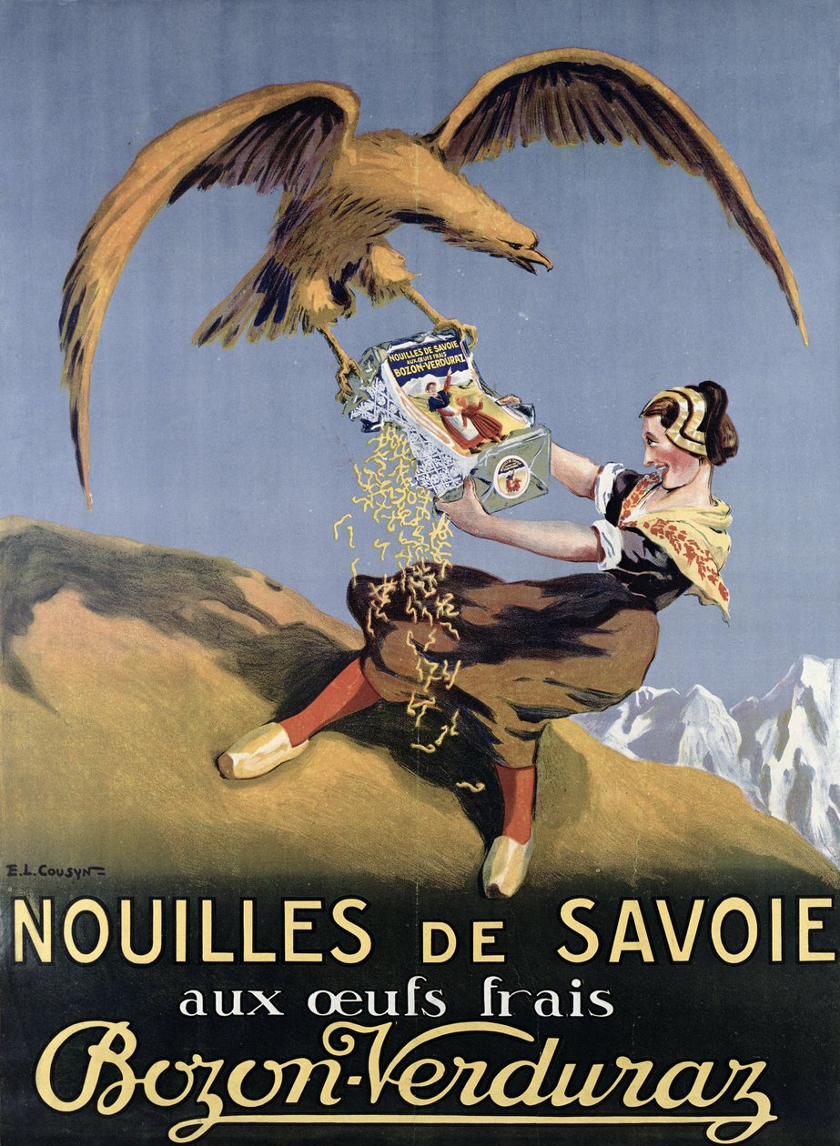 Massas para publicidade de cartazes feitas por Bozon-Verduraz de E.L. Cousyn