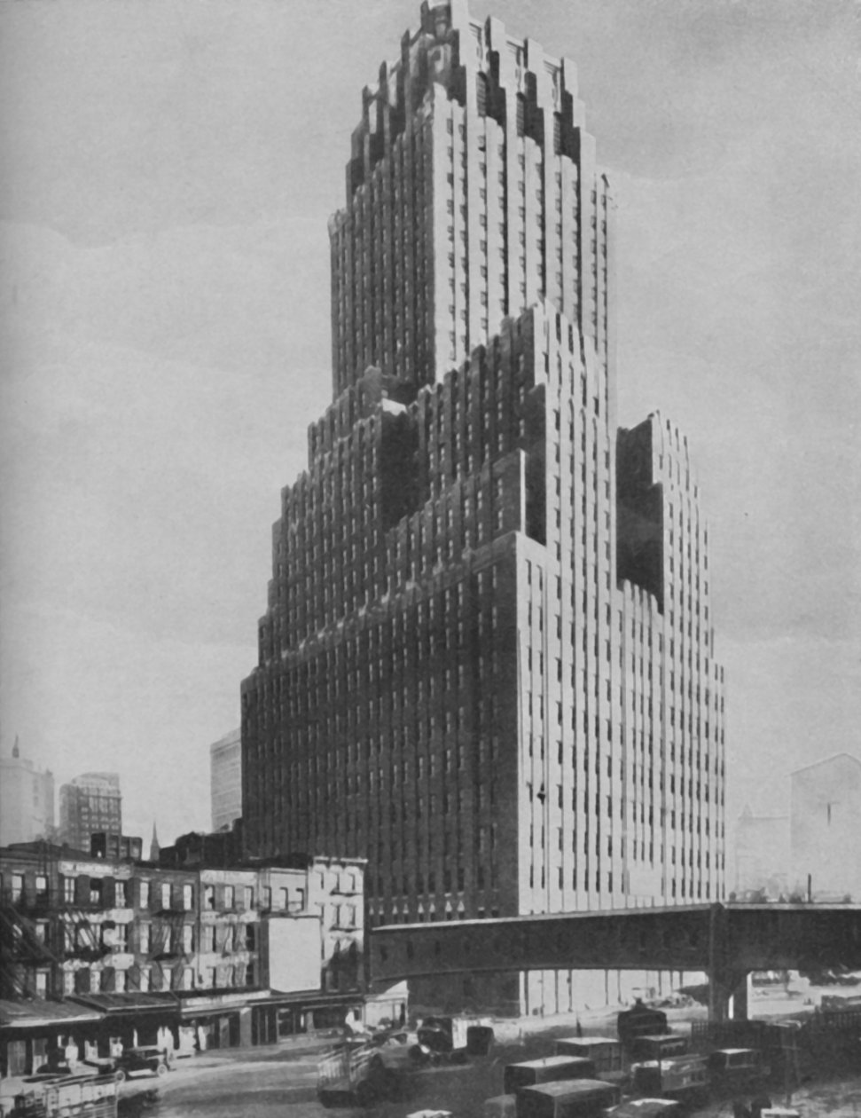 Maravilhas da antiga Babilônia ultrapassadas na moderna Nova York, c1935 de ENA