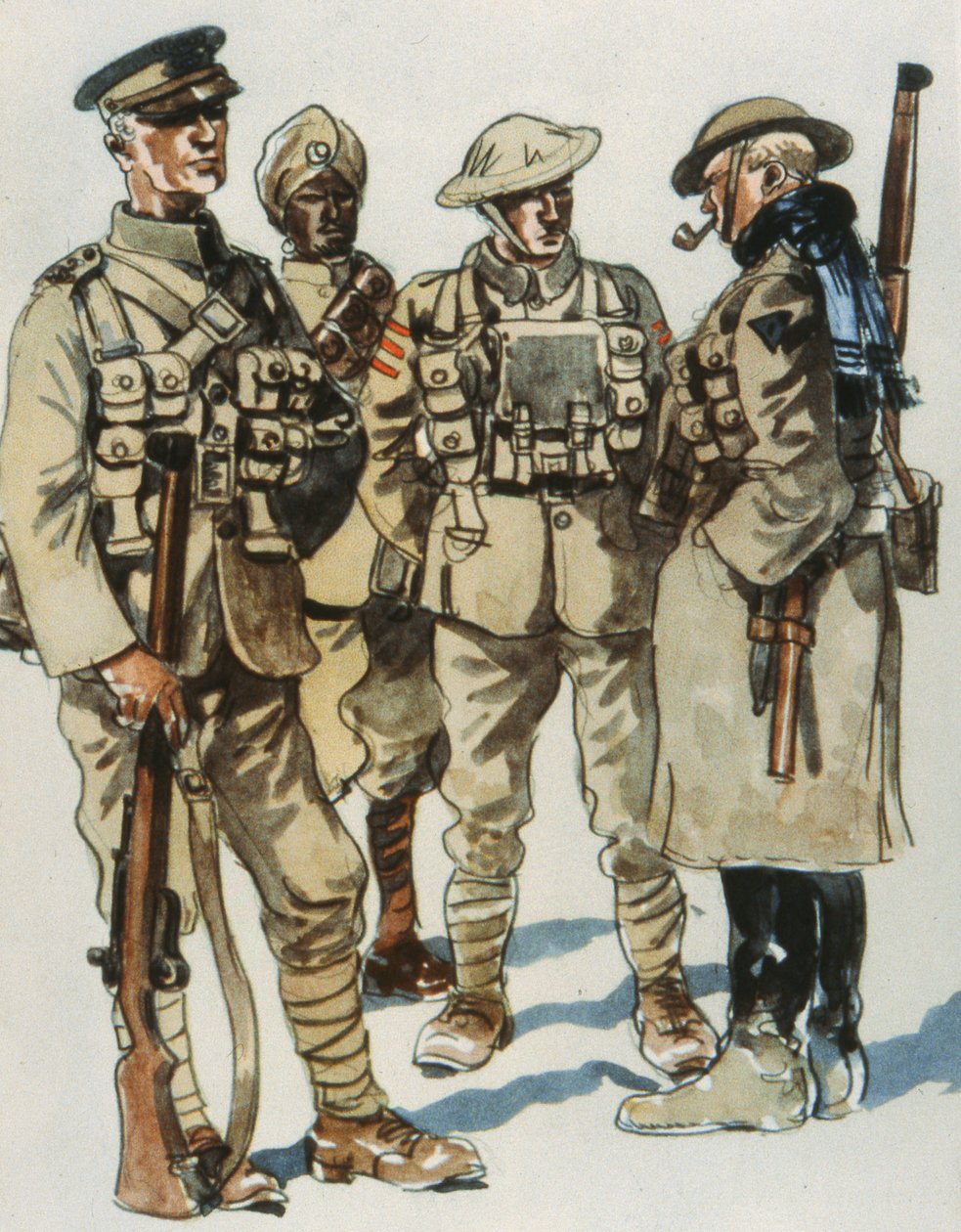 Uniformes de Campo do Exército Britânico de E. (after) Dobrich