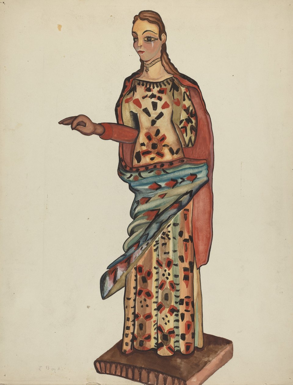 Bulto (Figura de madeira do Santo) de E. Boyd