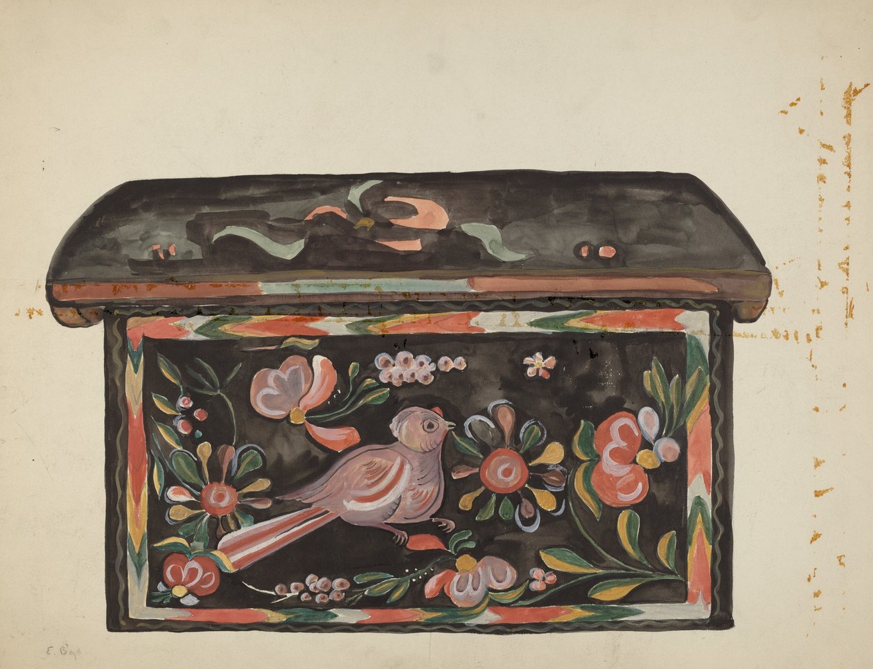 Caixa de Pinho Nativo, 19351942. de E. Boyd