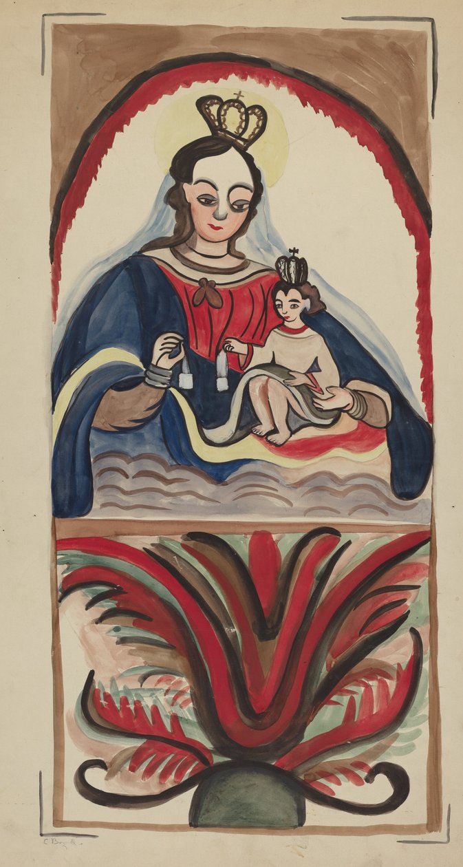 Retábulo - Virgem e Menino, 19351942. de E. Boyd