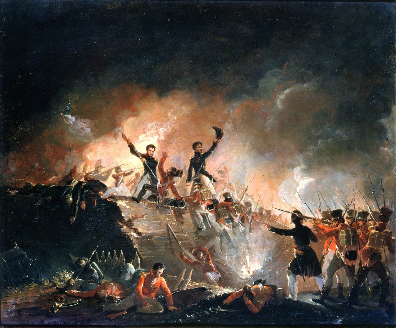 Repulsão dos britânicos em Fort Erie, 15 de agosto de 1814, 1840 de E. C. Watmough