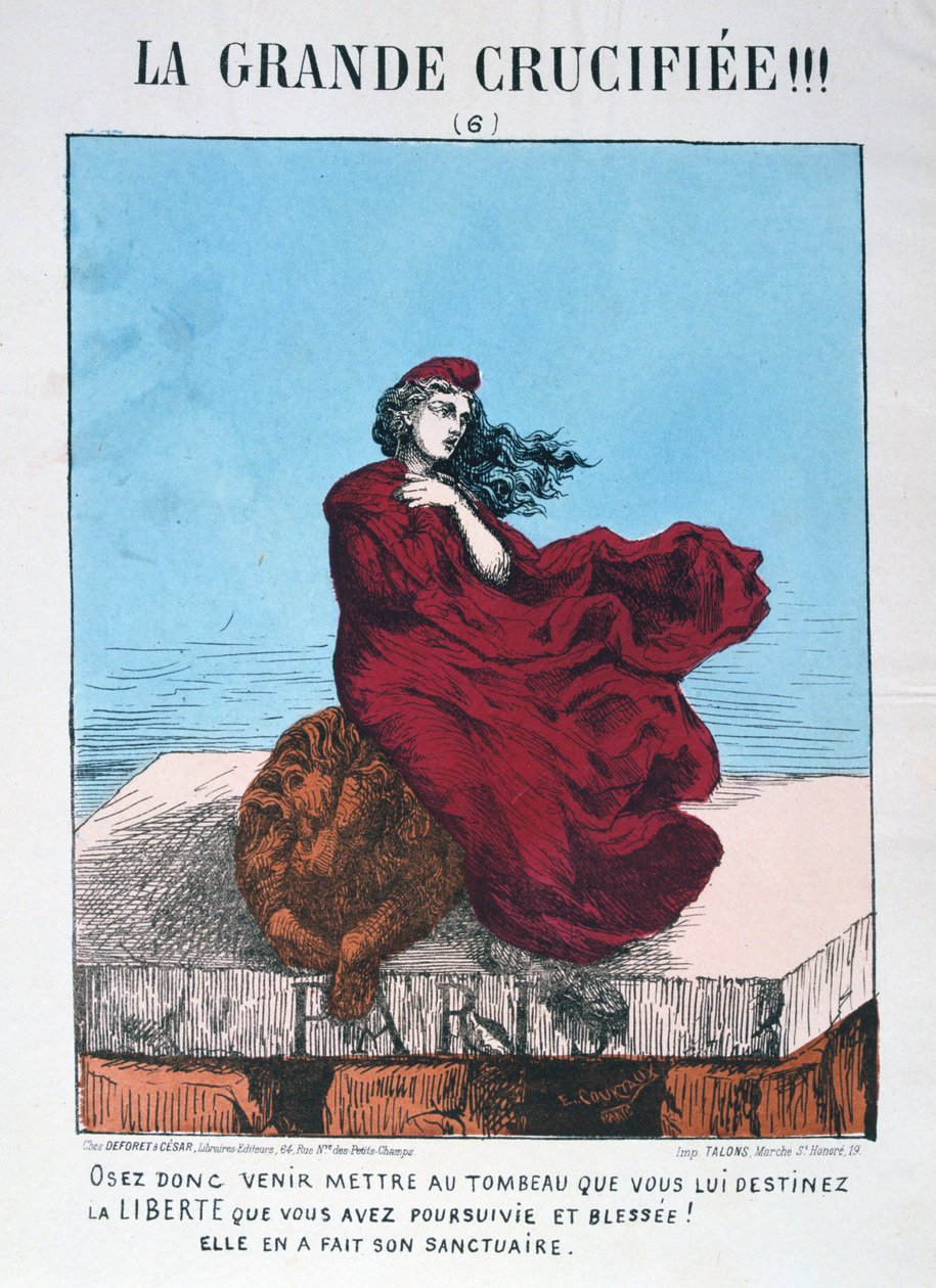 Alegoria da França republicana, 1871. de E. Courtaux