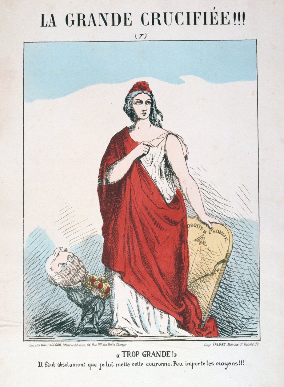 Alegoria da França republicana, 1871. de E. Courtaux