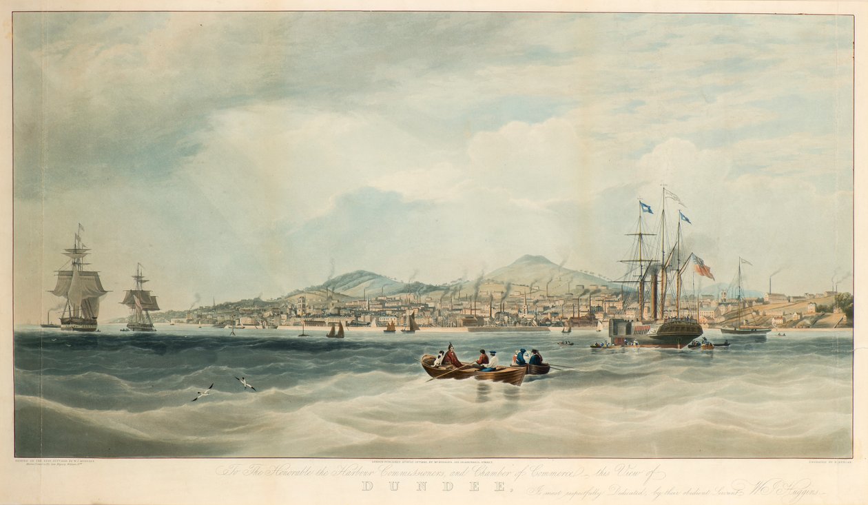 Vista de Dundee do rio de E. Duncan