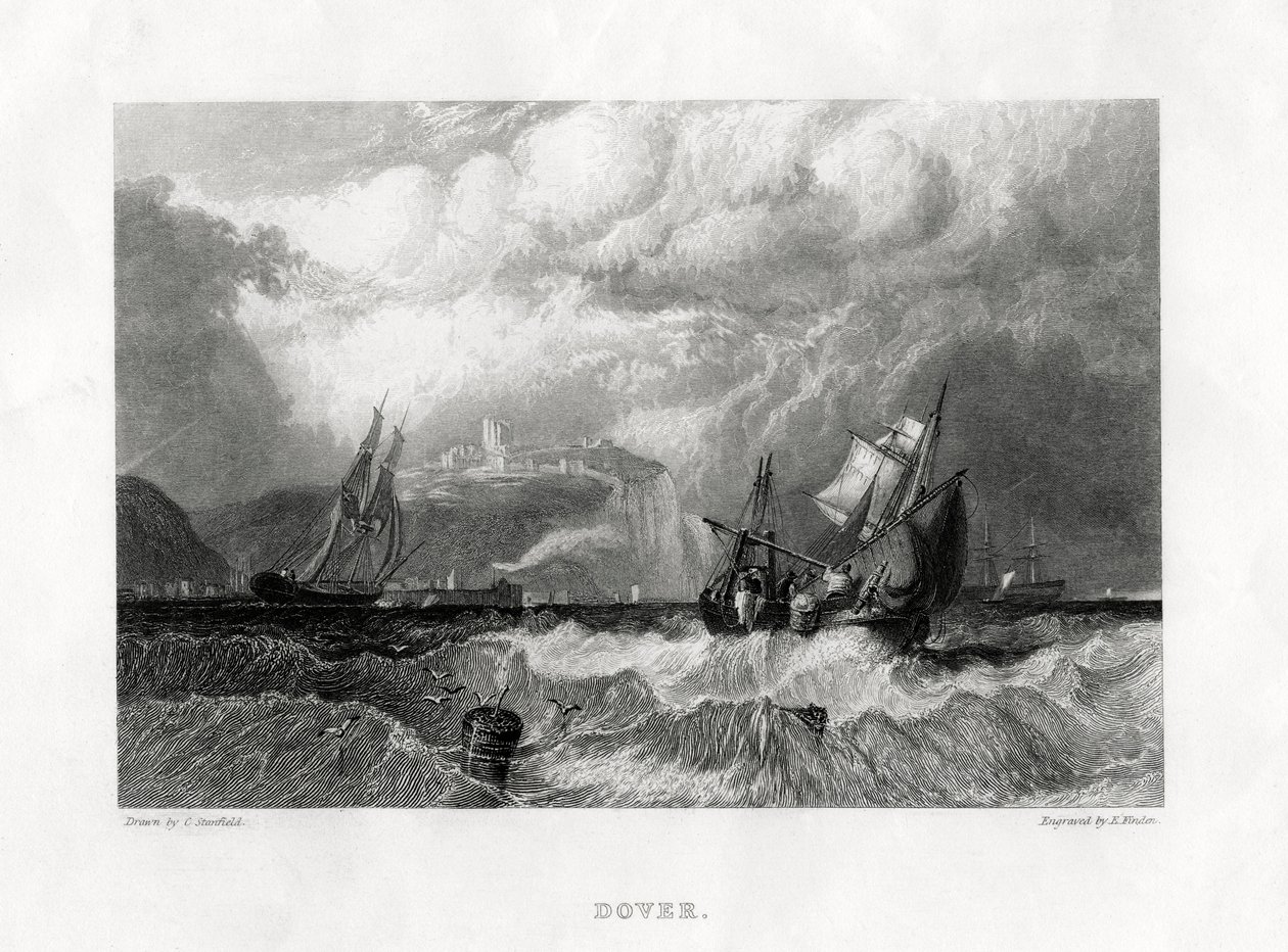 Dover, Kent, 1860 de E. Finden