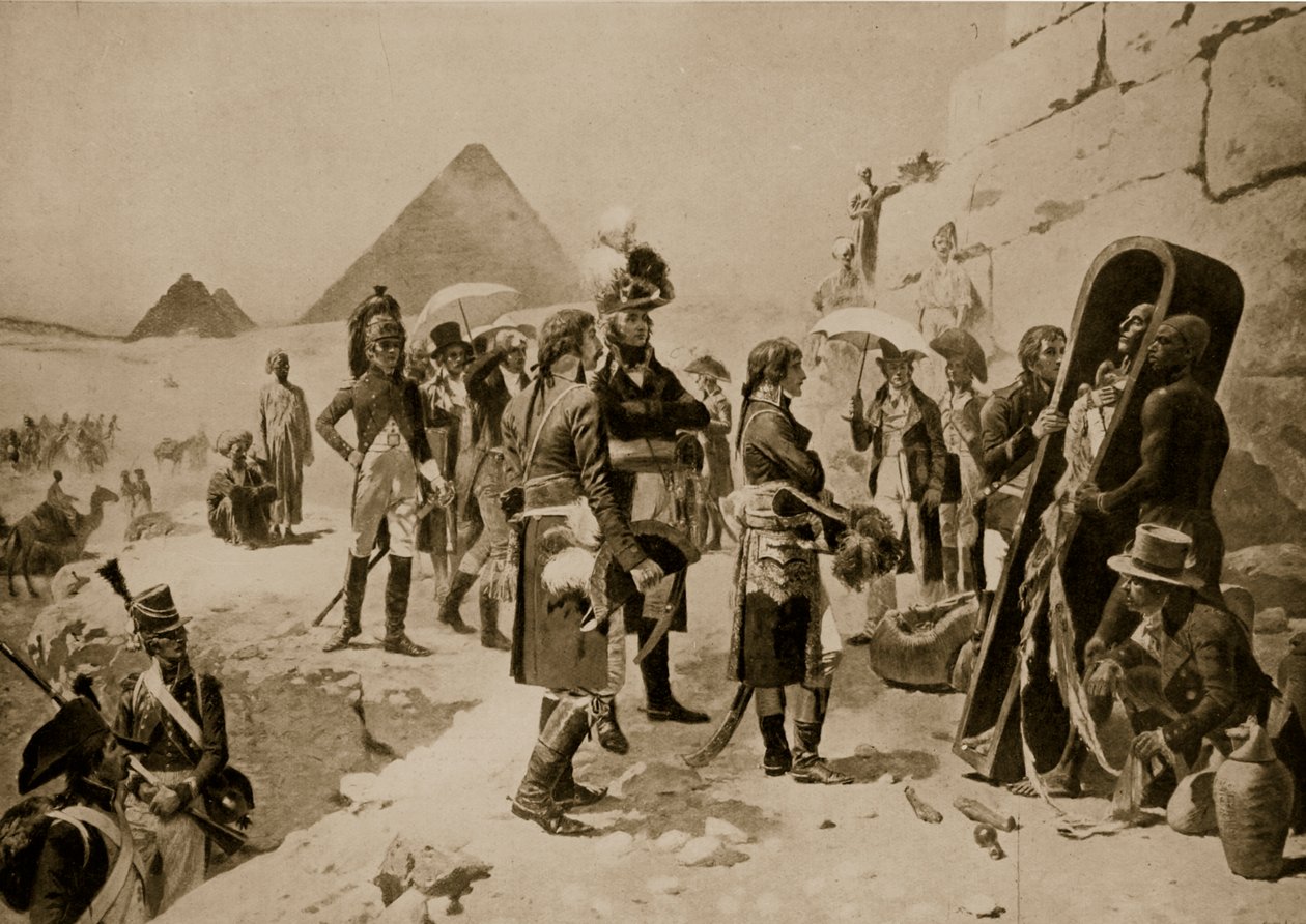 Napoleão no Egito, ilustração de &39;História das Nações de Hutchinson&39;, c.1915 de E. Fiorillo
