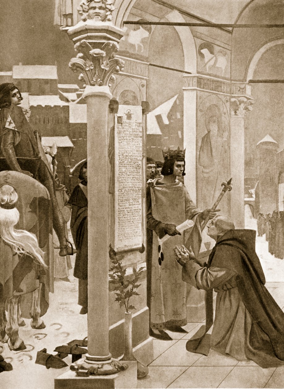 Saint Louis, ilustração de "História das Nações de Hutchinson", 1915 de E. Fiorillo