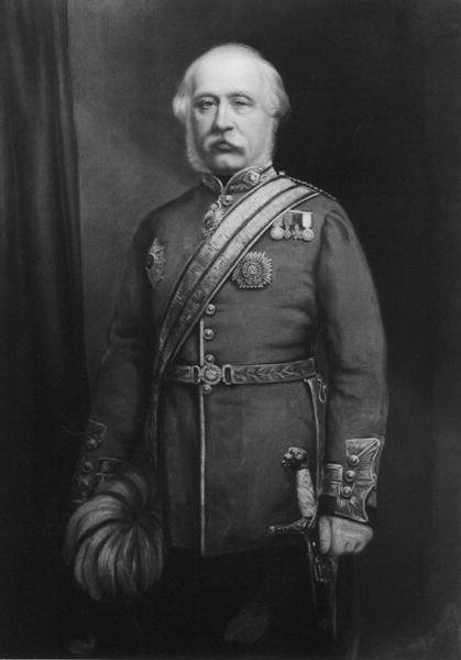 Sir James Yorke Scarlett (1799-1871) 1861 (pastel sobre papel) (foto a p/b) de E. Goodwyn Lewis