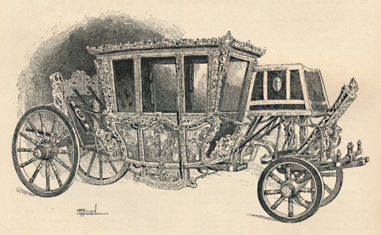 A carruagem dos oradores: século XVII. South Kensington, 1886 de E H Fitchen