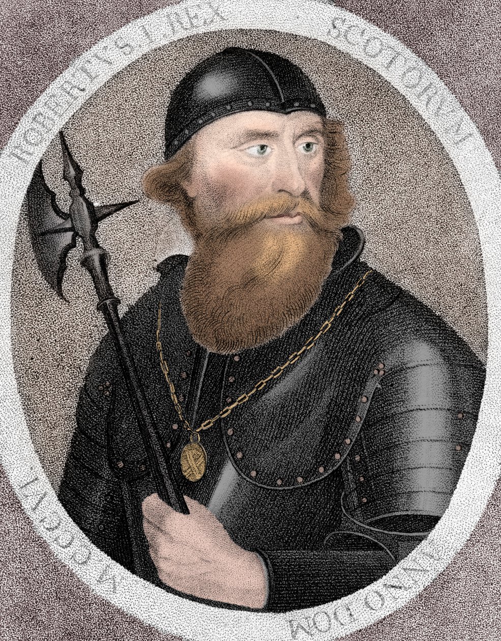Robert I, comumente Robert the Bruce, Rei da Escócia, 1797 de E Harding