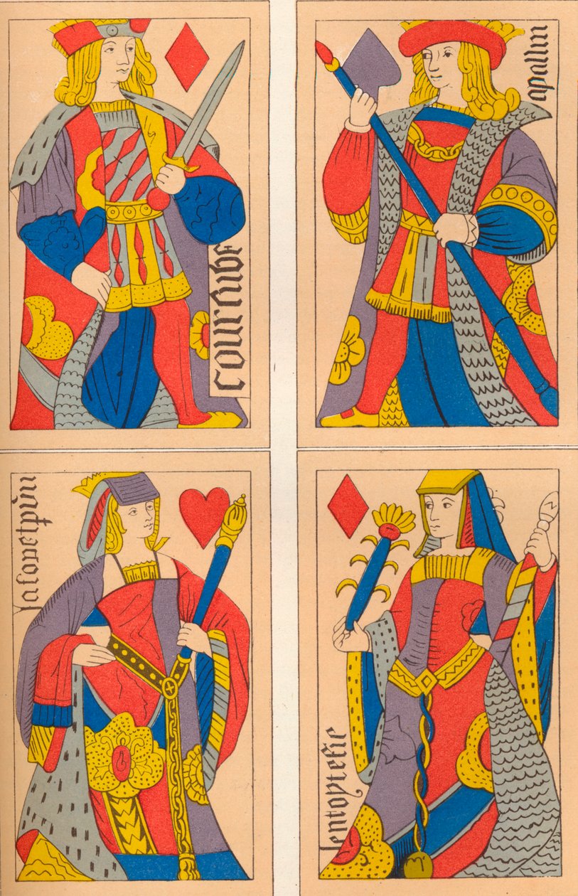 Cartas de jogar, século XVI, 1849. de E. Hauger
