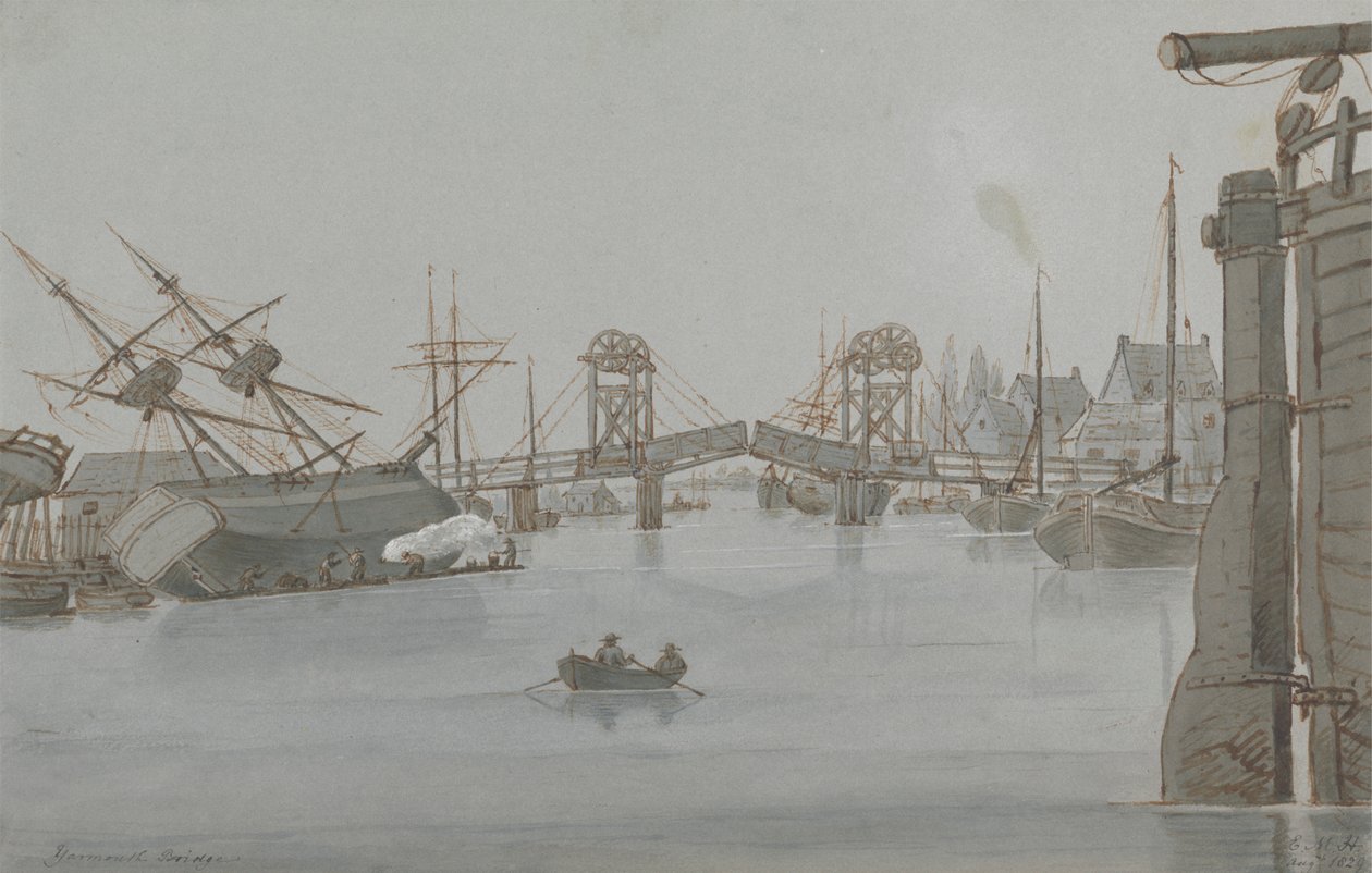 Ponte Yarmouth, Ago. 1829 de E. M. Henderson