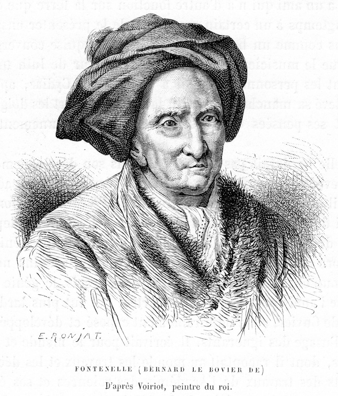 Bernard le Bovier de Fontenelle, c1870s. de Etienne Antoine Eugene Ronjat