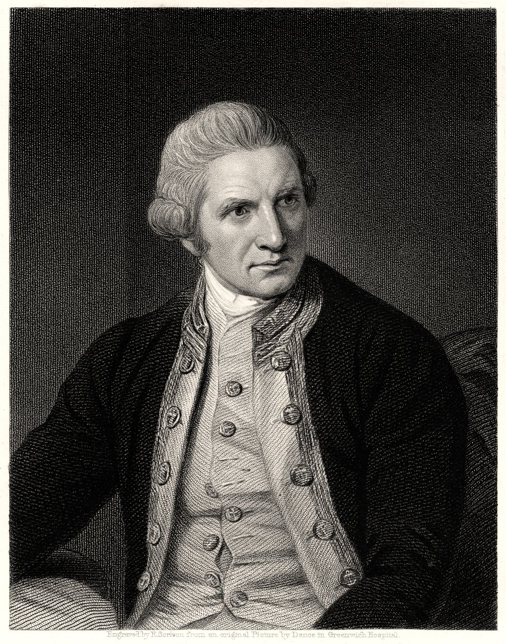 Capitão Cook, século XIX de E. Scriven