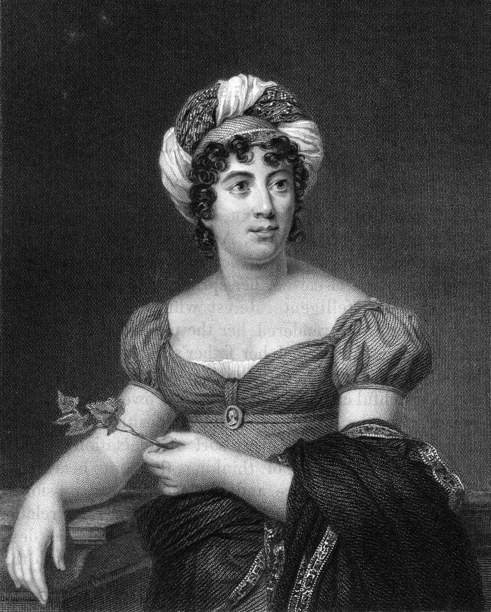 Germaine de Stael, escritor francês, romancista e propagandista político, 1836. de E. Scriven