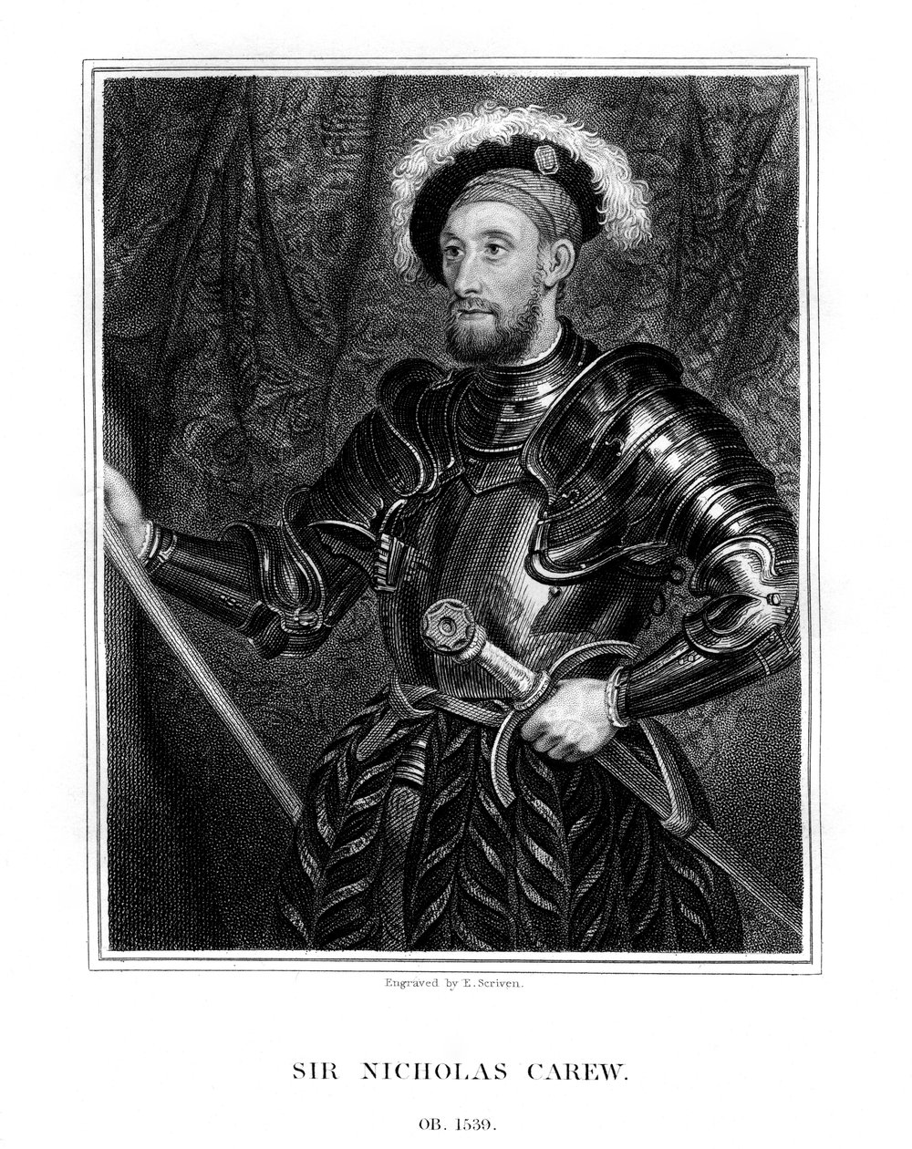 Sir Nicholas Carew, 1823. de E. Scriven