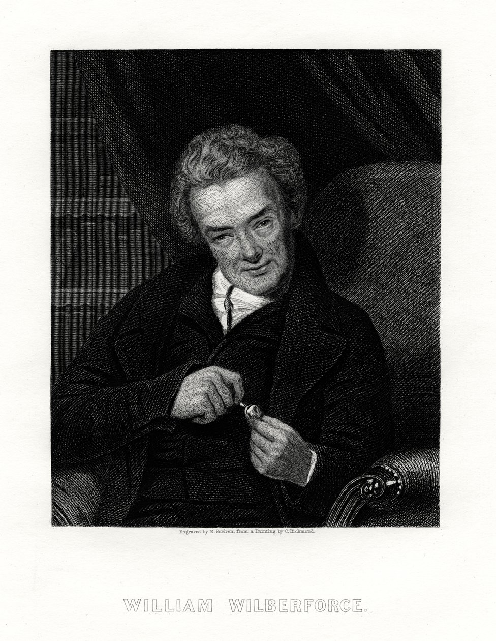 William Wilberforce, ativista inglês contra a escravidão, século XIX. de E. Scriven