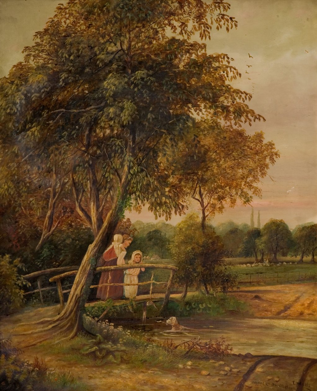 Hobmore Road Ford, 1860-1900. de E Watts