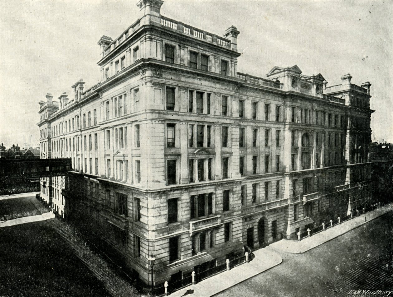 Correio Geral - New North Building, c1897 de E. and S. Woodbury
