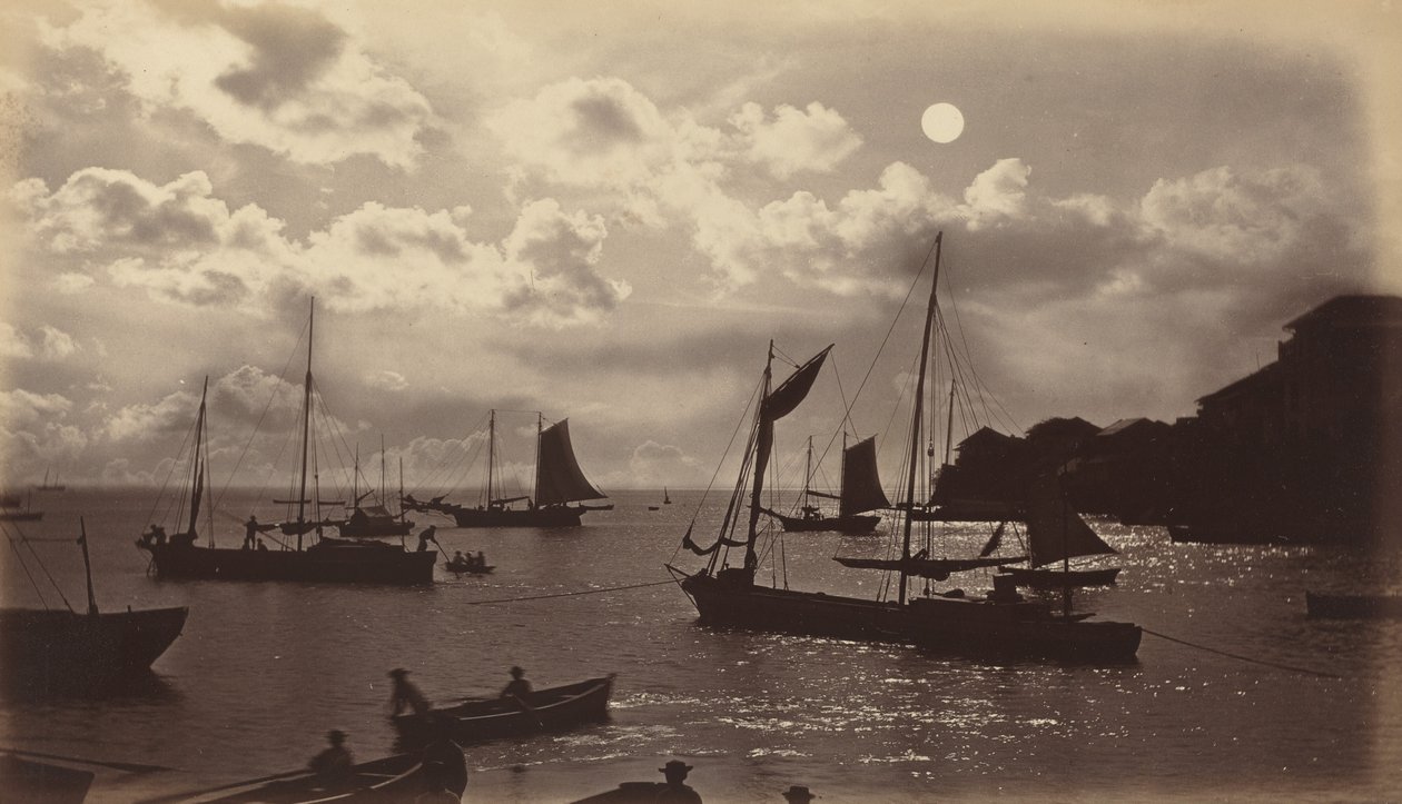 Efeito Lunar - Baía do Panamá, 1877. de Eadweard Muybridge