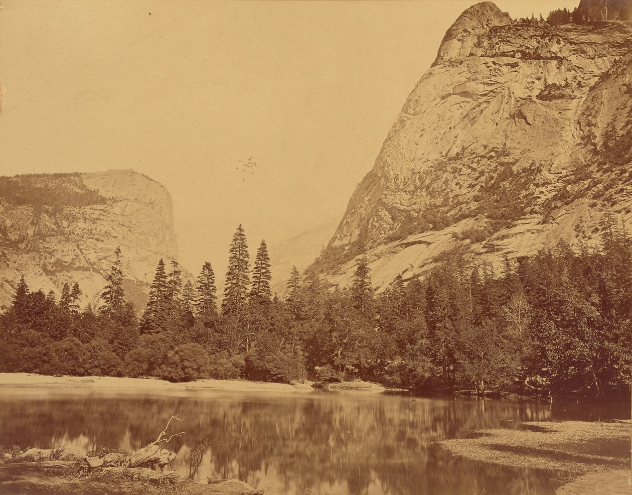 O velho Piute.  Vale do Yosemite. de Eadweard J. Muybridge